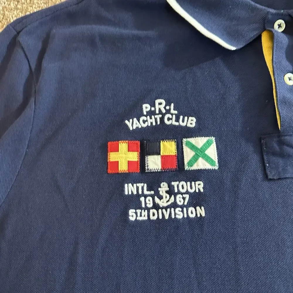 NEW Ralph Lauren PRL Yacht Club Big Pony Polo Shirt TOUR 1967 5th Division XXL